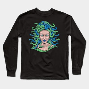 snake head women design. Long Sleeve T-Shirt